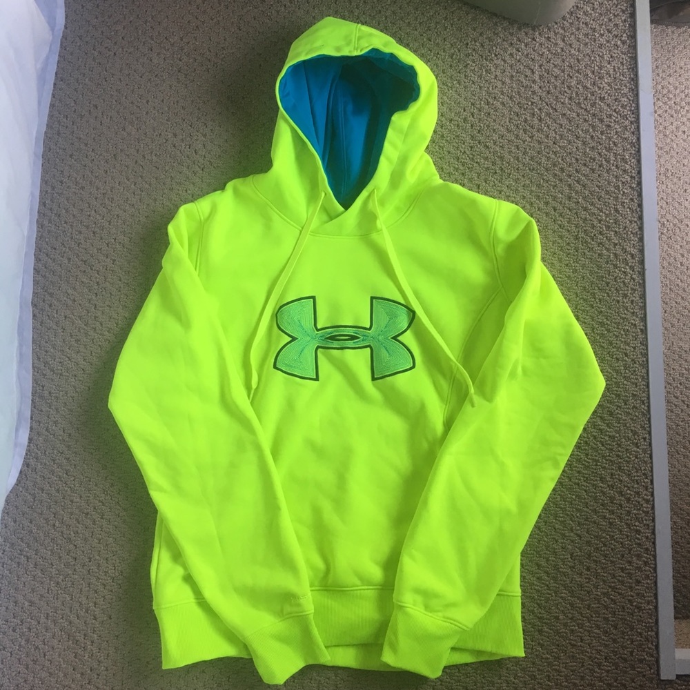 Neon Yellow Under Armour Hoodie